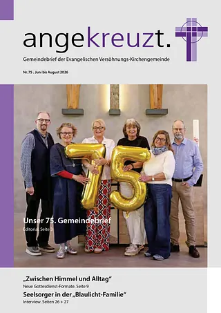 Titelseite des aktuellen Gemeindebriefs der ev. Versöhnungs-Kirchengemeinde Rheda-Wiedenbrück