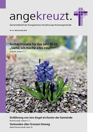 Titelseite des aktuellen Gemeindebriefs der ev. Versöhnungs-Kirchengemeinde Rheda-Wiedenbrück